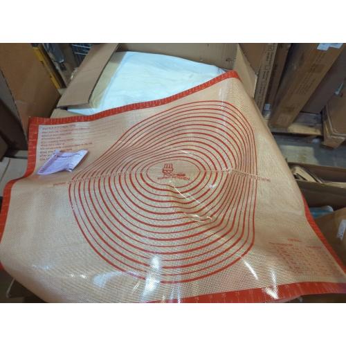 Non-slip Silicone Pastry Mat Large for Silicone Baking Mat, Counter, Dough Rolling, Oven Liner,Fondant/Pie Crust By Folksy Super Kitchen Red