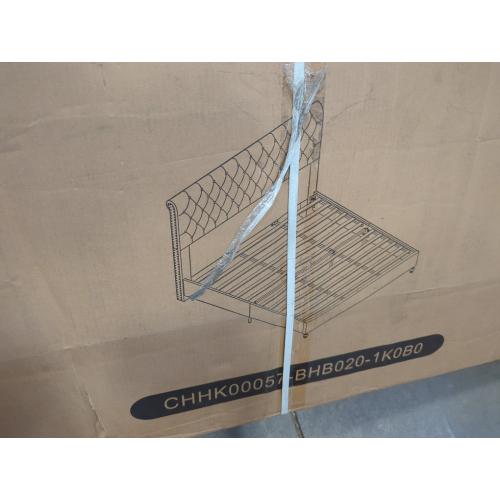 Cream King Bed Frame