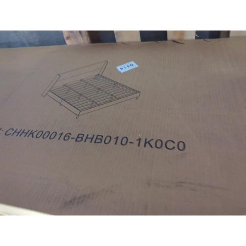 Belo Upholstered King Platform Bed Grey