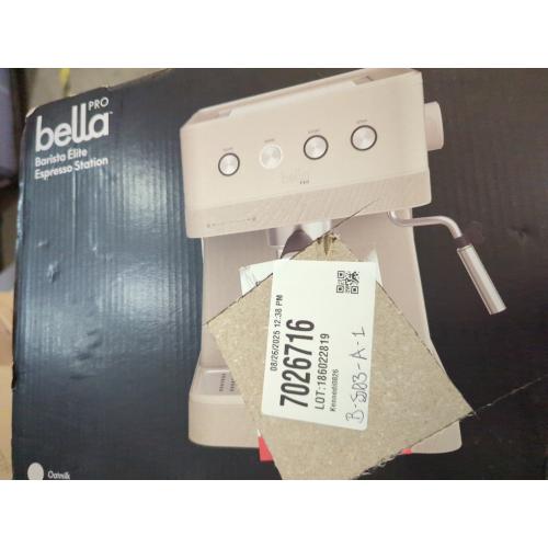 Oat milk Bella PRO - Barista Elite Espresso Station with 20 Bars of High Pressure - Oatmilk