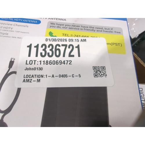 3000  Miles Range TV Antenna, Strongest Digital TV Antenna Indoor Outdoor with Amplifier Signal Booster, HD Antenna for Local Channels for Smart TV and Old TVs-38ft Long Coax Cable