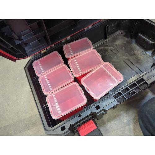 CRAFTSMAN TRADESTACK System Tool Box, Water Resistant Tool Storage, with 6 Small Parts Containers, 21 Inch (CMST21415)