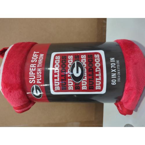 60 IN X 70 IN Pegasus Sports Georgia Bulldogs Wordmark Blanket
