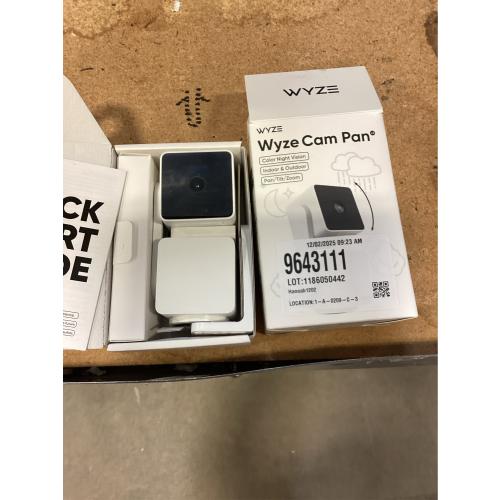 Wyze Cam Pan v3 Indoor/Outdoor Wired Security Camera with Pan/Tilt/Zoom - White