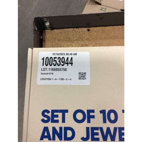 10 Sets Jewelry Box Painting Set for Kids with Stickers - Bulk Stockings & Birthday Goodie Bag Stuffer - Kids Party Favors Toy Return Gifts - Unfinished Wooden Treasure Boxes For Arts & Craft