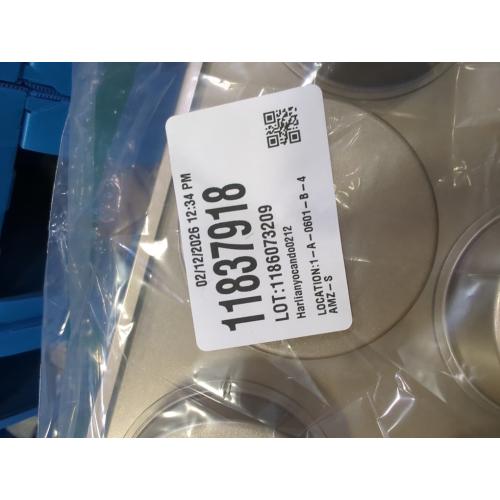 6 Cup Muffin Top Pan for Baking, Nonstick Hamburger Bun Pan, Straight Side English Muffin Cupcake Pans with Lid, Jumbo Muffins Pans for Baking Egg Sandwich Quiche Pancake, Gold (Round Shape)