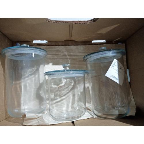 Set of 3 Glass Jar