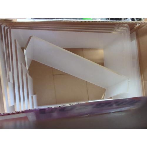 Size Large 10pcs 2 Set Acrylic Risers for Display Clear Perfume Organizer Stands Acrylic Display Risers for Show Figures, Cupcake, Jewelry, Toys, Perfume and More (Large Size)