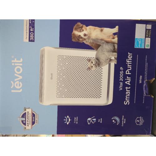 LEVOIT Air Purifiers for Home Large Room Up to 1875 Ft² with Washable Pre-Filter, AHAM VERIFIDE, Air Quality Monitor, HEPA Sleep Mode for Allergies, Pet Hair in Bedroom, Vital 200S-P, White