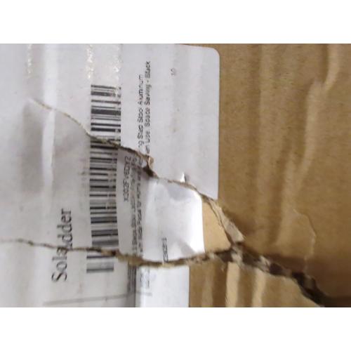 Step Ladder 3 Step Folding, Small Step Stool for Adults, Portable Anti-Slip Iron Stepladder with Wide Pedals for Home and Kitchen Use, Space Saving - Black (300 lbs)