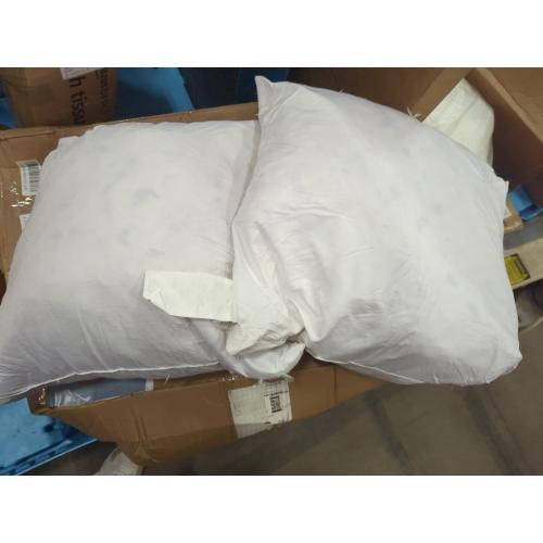 20x20 Decorative Throw Pillow Inserts-Down Feather Pillow Inserts-Square-Cotton Fabric-Set of 2-White.