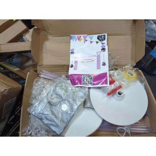 Bezente Balloon Column Stand Set of 4, 9 Feet Adjustable Telescopic Balloon Stand Kit for Floor, Ballon Column Tower with Base and Pole, Metal Backdrop Stands for Baby Shower, Party Decorations