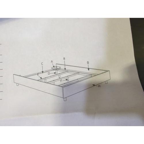 White King-CalKing Bed Frame (NO HEADBOARD)