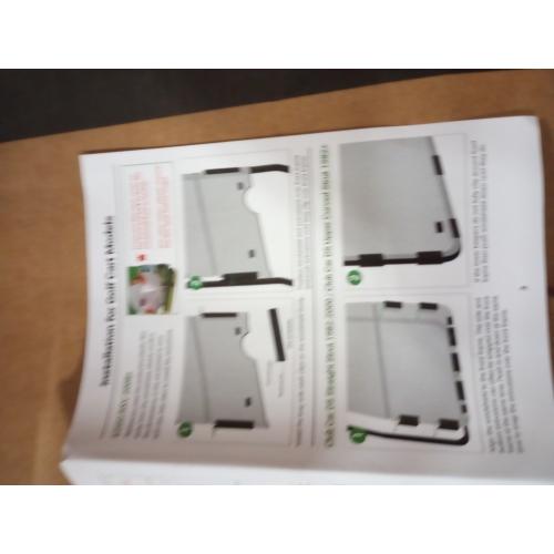 Club Car DS Windshield 1982-2000.5 Models Golf Cart Windshield Club Car Windshield Replacement Foldable Tinted UV Protection and Impact Resistant PC Shield