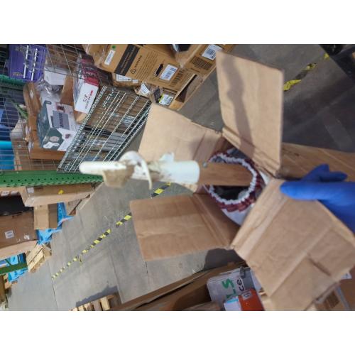 6.5FT Striped Beach Umbrella with Fringe, UPF 50  Sun Protection with Silver Coating, Adjustable Height and Tilt Design, Wind-Resistant Fiberglass Ribs, Wood Grain Iron Pole, Lightweight Design with Portable Carry Bag, Base Not Included