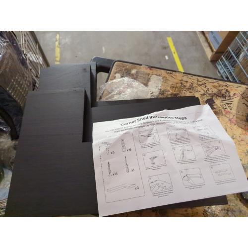NATURE'S SOURCE Floating Corner Shelves Set of 1
