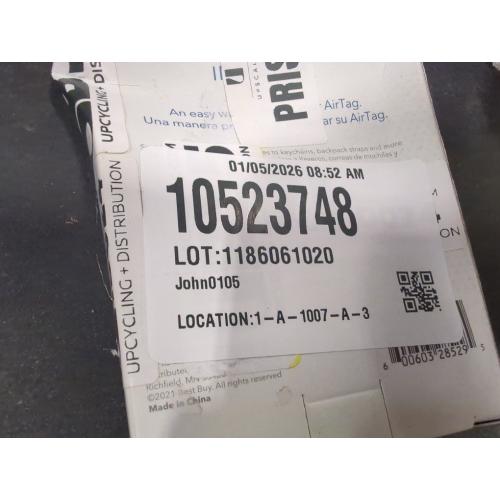 2 pack Insignia - Key Ring Case for Apple AirTag (2-Pack) - Black