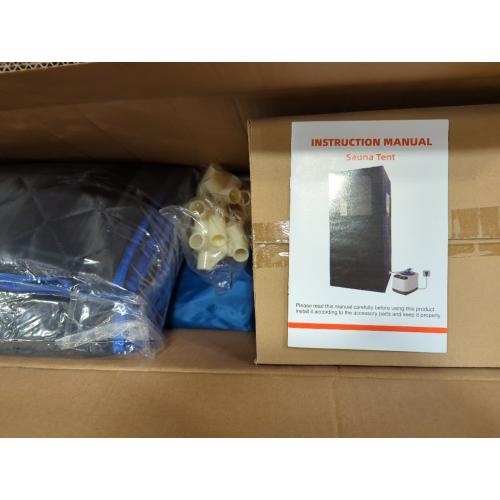 Upgraded Portable Sauna Box of Relaxation, Detoxification, Steam Sauna for Home with Steamer, Pairs Remote Control, Folding Chair, 9 Levels, 2.6’ x 2.6’ x 5.9’