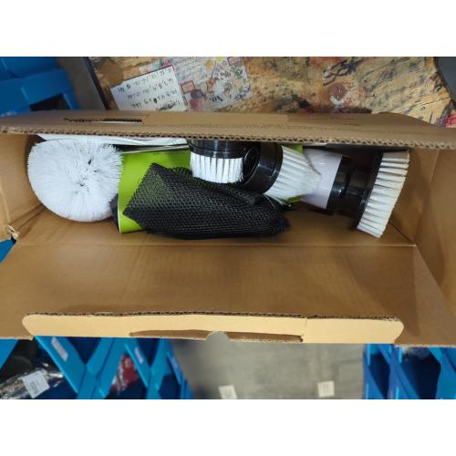 TUYU Electric Spin Scrubber, Full-Body IPX7 Waterproof Bathroom Scrubber with Power LCD Display, Adjustable Extension Handle, Cordless Shower Cleaner Brush for Bathtub Kitchen Wall Cleaning