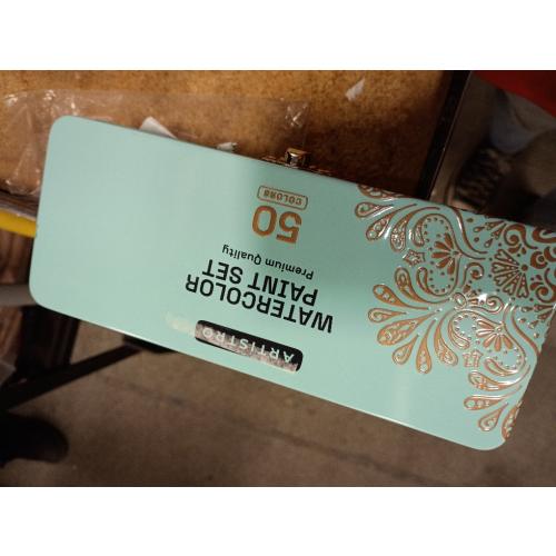 ARTISTRO 50 Color Watercolor Paint Set - Portable Paint Art Kit with Palette and Brush Pens - Travel Water Color Set for Adults, Professionals, Kids - Art and Painting Supplies - Gift Idea