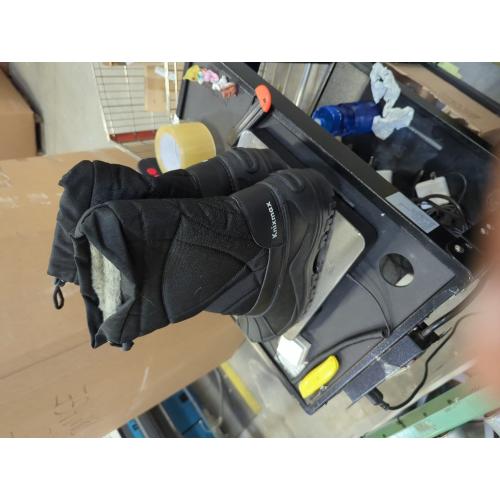 Size 12 men SILENTCARE Men's Winter Waterproof Snow Boots Warm Slip On Mid-Calf Zipper Booties Lightweight Outdoor Athletic