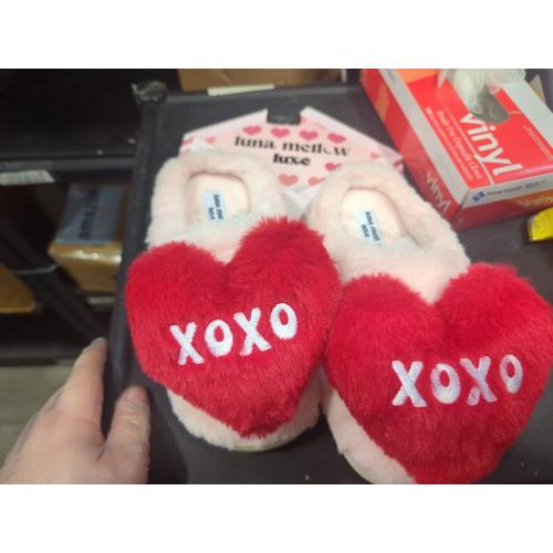 Size S 5/6 Color Pink Women's Cartoon Slippers with Memory Foam, Soft Plush, Warm, and Non-Slip for Home