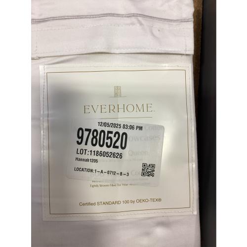 Everhome PimaCott Embroidered 800-Thread-Count Standard Pillowcases in Micro (Set of 2)