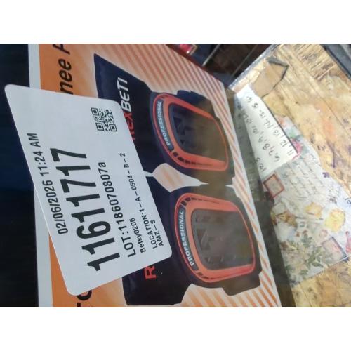 REXBETI Knee Pads for Work, Construction Knee Pads for Men, Heavy Duty Comfortable Anti-slip Foam Gel Knee Pads for Gardening Flooring and Cleaning, Strong Stretchable Straps, Orange