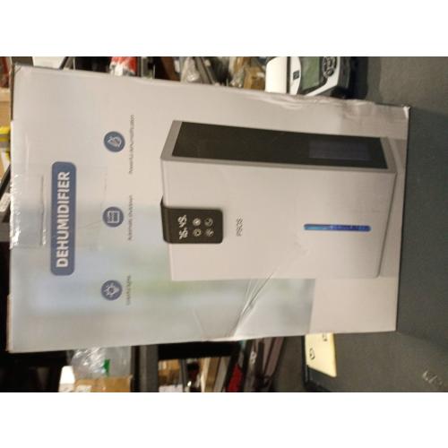 Dehumidifier, Dehumidifiers for Home, 98 OZ Water Tank, (1000 sq.ft) Quiet Dehumidifier for Basement Bathroom Bedroom with Humidity Display, Auto Shut Off, Relaxing 7 Color Ambient Light(White)