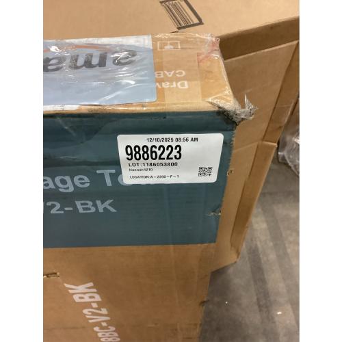 Sweetcrispy 8 Drawer Dresser with Fabric Bins Fabric Storage Tower Organizer for Bedroom Closet Hallway Entryway Tall Chest of Drawers with Steel Frame Wood Top Easy Pull Handles,Black