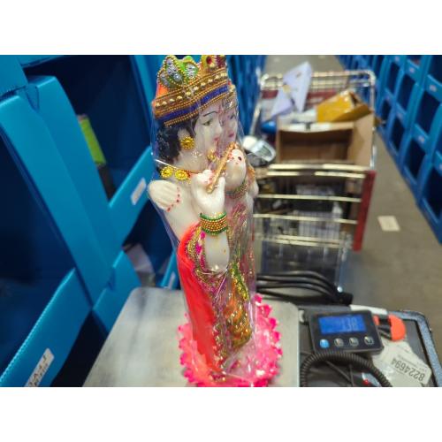eSplanade Resin Radha Krishna on Sofa Murti Idol Statue Sculpture (16 Inches)