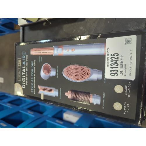 InfinitiPRO by Conair DigitalAIRE Plus Straightener and Bag Multipurpose Hair Styling Tools - 1-1.25