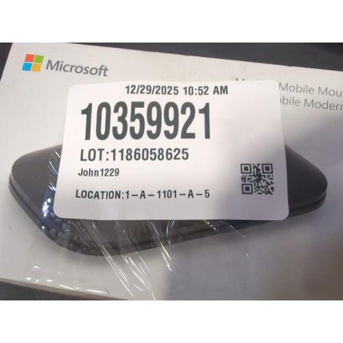 Microsoft KTF-00013 BT Modern Mobile Mouse, Black - Black