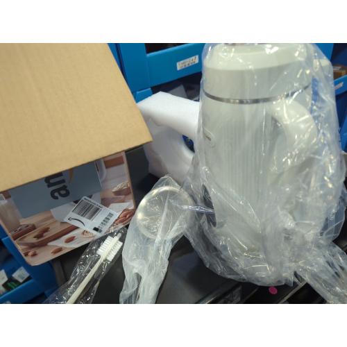 7 in 1 Nut Milk Maker Machine 28oz Automatic Milk Maker for Homemade Coconut, Oat, Soy, Plant-Based Milk, Juice with 18H Delay Start/6H Keep Warm/Self Cleaning (White)