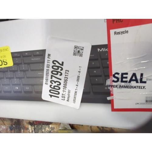 Microsoft QSZ-00001 Microsoft Bluetooth Keyboard - Wireless Connectivity - Bluetooth - 32.81 ft. - Black - Blue