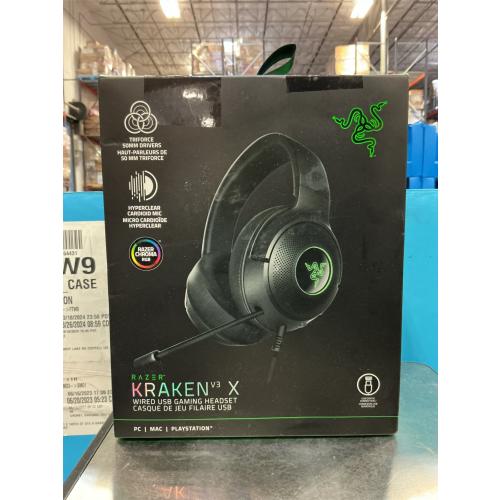 Razer RZ04-03750100-R3U1 Kraken V3 X Gaming Headset, Classic Black