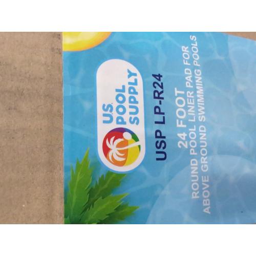 Black 24Ft U.S. Pool Supply Armour Shield 24-Foot Round Heavy Duty Pool Liner Pad for Above Ground Swimming Pools - Protects Pool Liner, Prevents Punctures, Weed Barrier, Eco-Friendly Fabric - Extends Liner Life