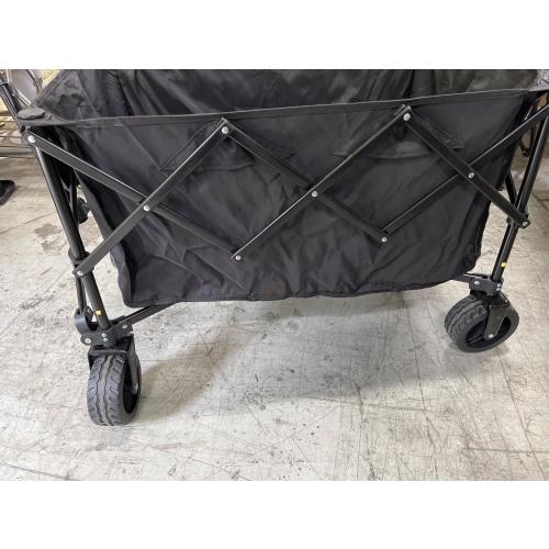 Wagon cart Black Wagon Cart with Wheels Foldable Oxford Yard Carts and Wagons Garden Portable Hand Cart Garden Cart with Tie Rope Foldable