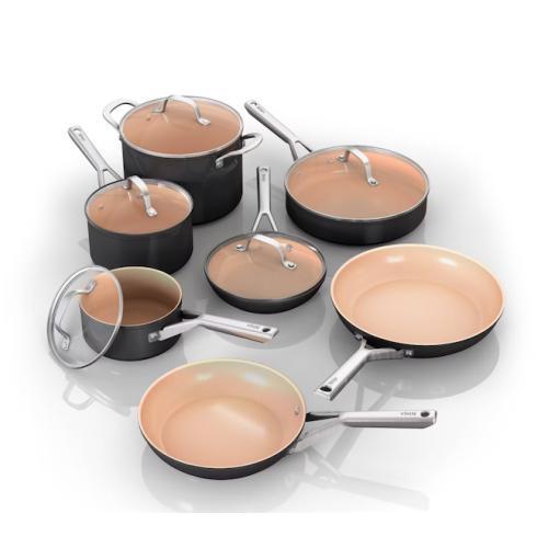 Ninja Pots and Pans Set - Ceramic - 12 pieces - missing 1 lid