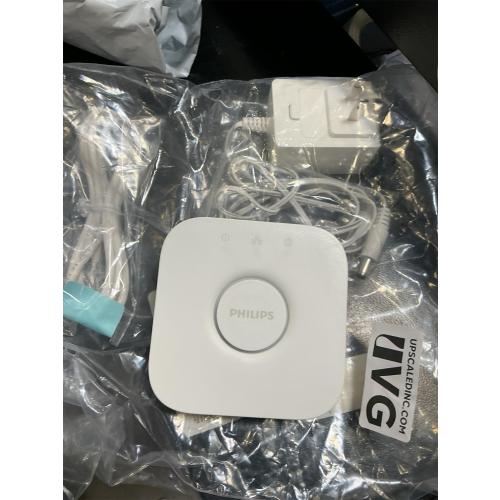 Philips Hue Bridge, Unlock The Full Potential of Hue Bridge System, Multi-Room and Out-of-Home Control, Create Automations and Zones, Smart Lighting Hub, Works with Voice and Matter-Compatible