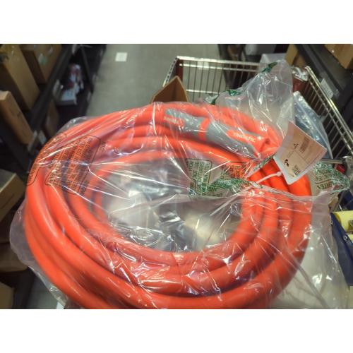 Size 50ft YAMATIC Heavy Duty Garden Hose 5/8 in x 50 ft with Swivel Fitting, Super Flexible Water Hose, All-weather, Lightweight, Burst 600 PSI