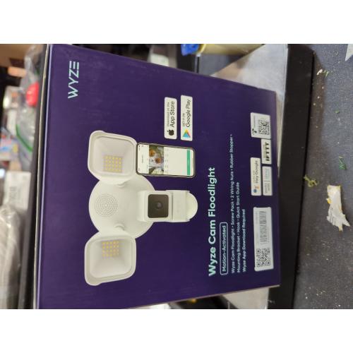 Wired Outdoor Wi-Fi Floodlight Home Security Camera