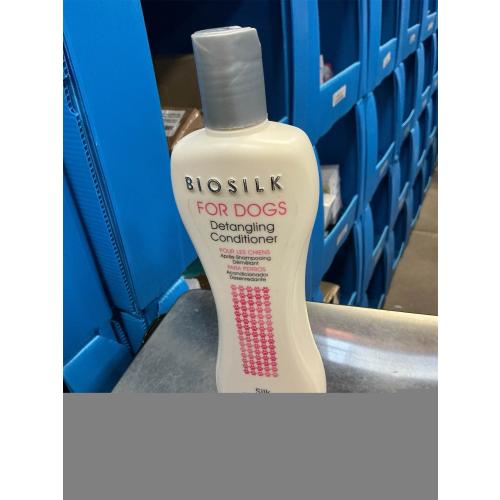 BioSilk for Dogs Silk Therapy Dog Detangling Conditioner - Moisturizing Dog Hair Detangler for Dematting, Conditioning Matted Hair and Tangle Remover - Dog Grooming Supplies, 12 Fl Oz