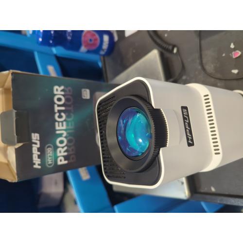 [180°Adjustable Stand]HIPPUS Smart Mini Projector with WiFi and Bluetooth, Full HD 1080P , Auto Keystone,4K Video Portable Ceiling Projector,Wifi 6,Android 11.0 (White)