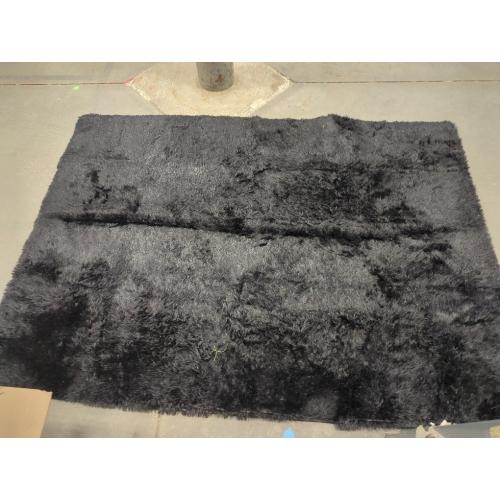 Black Rugs for Living Room Fluffy 5x7 ft Bedroom Rug Non-Slip Area Rugs Shag Carpet for Nursery Kids PlayRoom Dorm Office Indoor Modern Plush Carpets Boys