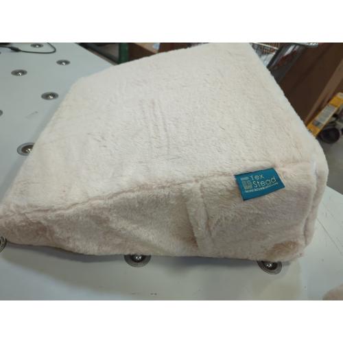 Faux Fur Wedge Pillow for Sleeping, Alleviate Acid Reflux Firm Foam Wedge Pillow Wedge for Sleep Apnea, Snoring, After Surgery Adjustable Triangle