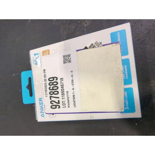 Anker 3' Braided Lightning to USB-A Charging Cable - White