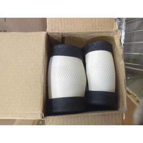 Car Steering Wheel Cover, Anti-Slip, Safety, Soft, Breathable, Heavy Duty, Thick, Full Surround, Sports Style (Black with White Line)