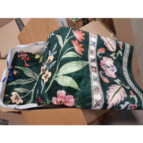 Living Room Rug 5x7 Rug Machine Washable Area Rug Floral Non-Slip Low Pile Large Rugs for Living Room, Bedroom, Farmhouse, Dining Room, Kids Playroom (Emerald Green)