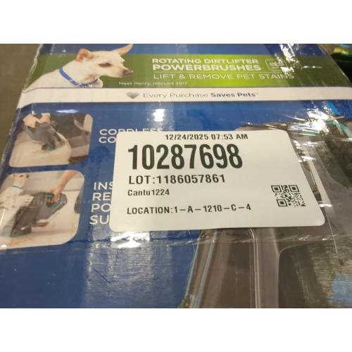 Bissell Pet Stain Eraser PowerBrush, 20-min runtime, DirtLifter PowerBrush, Stationary Pet Tool, Oxy Spot & Stain Formula Included, 2837